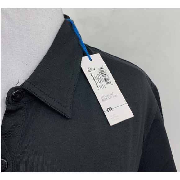 Travis Mathew Polo Shirt Women XL Extra Large Black Pima Cotton Blend Golf *LOGO - Picture 5 of 13